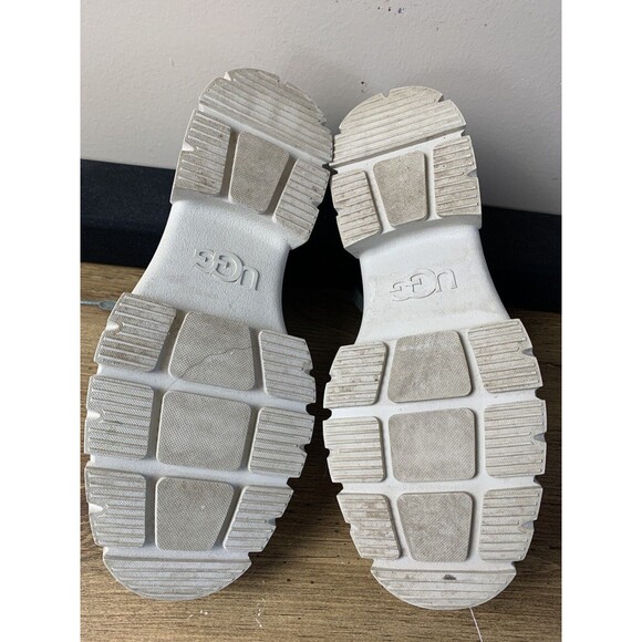 UGG Ashton Hybrid Platform Y2K Sneaker Shoe Combat Lug Chunky Moss Green SZ 8.5 - Picture 9 of 10